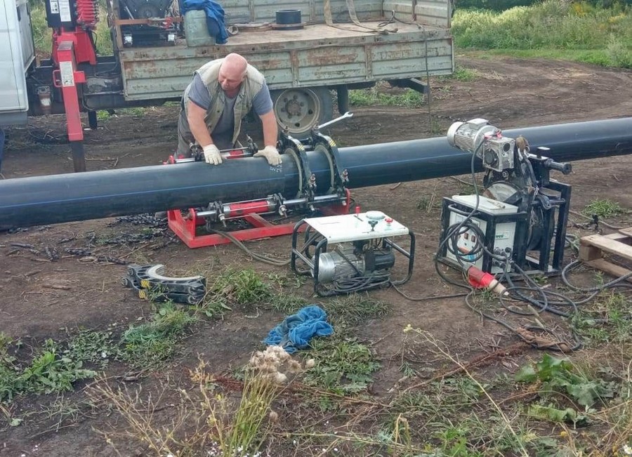 В деревне Малое Колодезное завершены работы по перекладке водопровода.