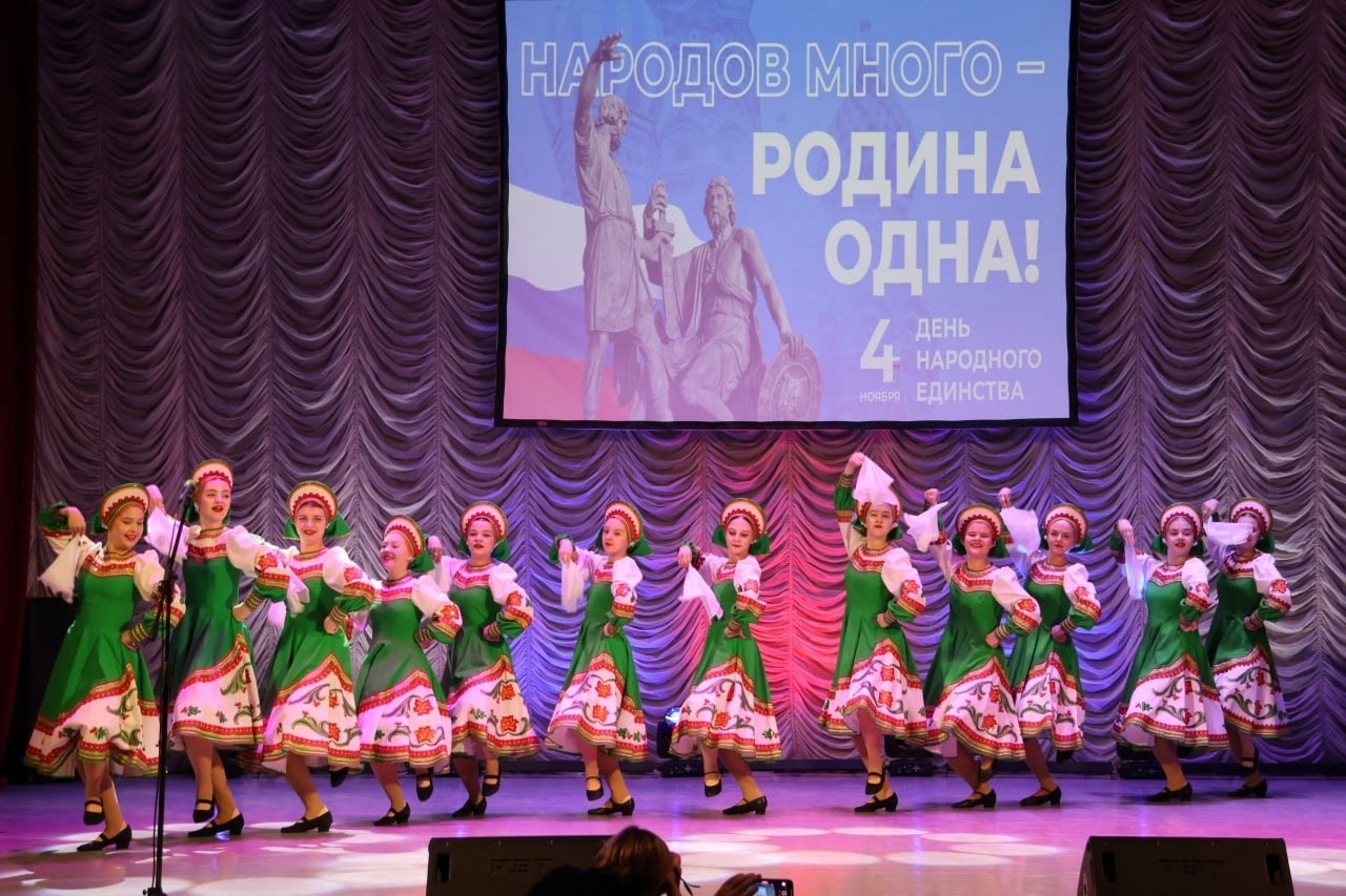 В Новомосковске состоялся концерт, посвященный Дню народного единства.